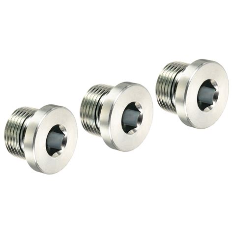 Uxcell M Internal Hex Head Pipe Fitting Plug Pack Male Thread