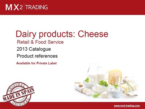 Spanish Cheese: Retail & Food distritution - Private Label and Spanish ...