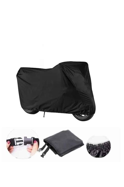 Breen Lock Compatible Black Motorcycle Tarpaulin For Sym Orbit Ii I