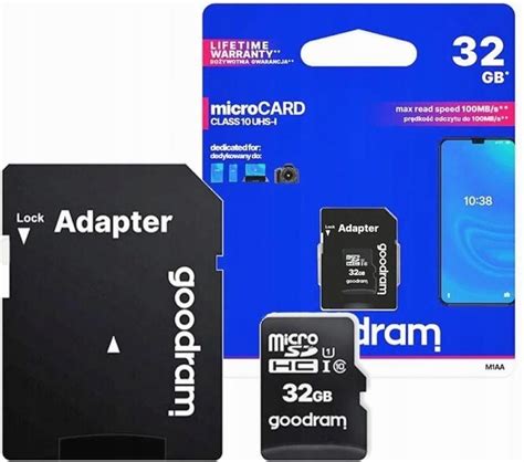 Karta pamięci do aparatu Kingston Karta Pamięci Goodram Microsdhc 32Gb