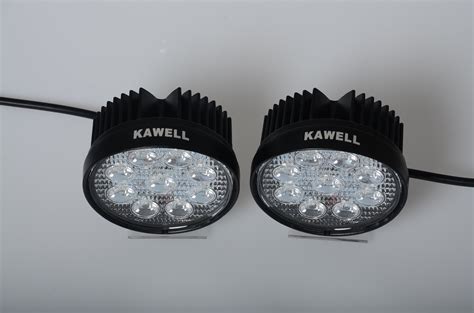 Kawell 2 Pack 4 5 27W Round Thick Type DC 9 32V 6000K 1800LM 60