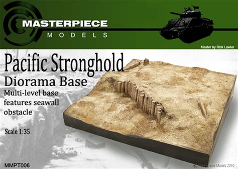 Pacific Stronghold Diorama Base | 1/35th Scale Model Kit | Resin Model Kit