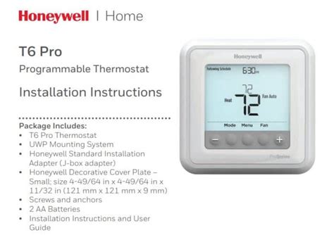 Honeywell Home Pro Series Thermostat Manual 2024 Pdf