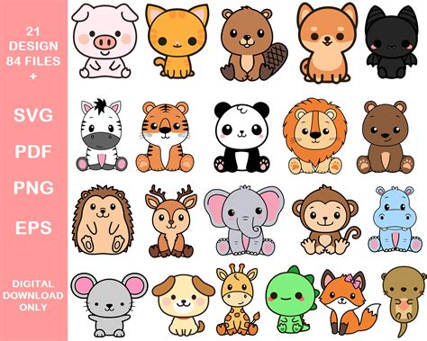 Safari Animals Layered SVG Cute African Jungle Animal Cut File Cricut ...