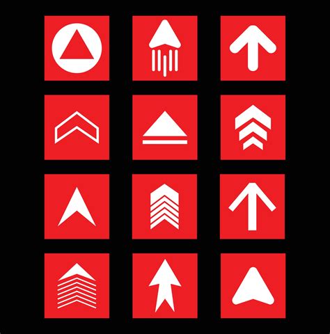 Red arrow collection 2390561 Vector Art at Vecteezy