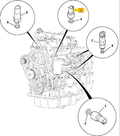 Senzor Temperatura Motor JCB G140 ACN Piese Utilaje