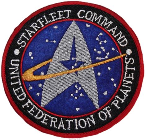 Star Trek TNG Starfleet Command United Federation of Planets Patch - Walmart.com