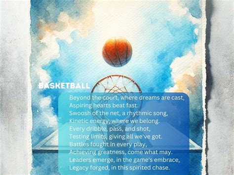 Acrostic Basketball Poems