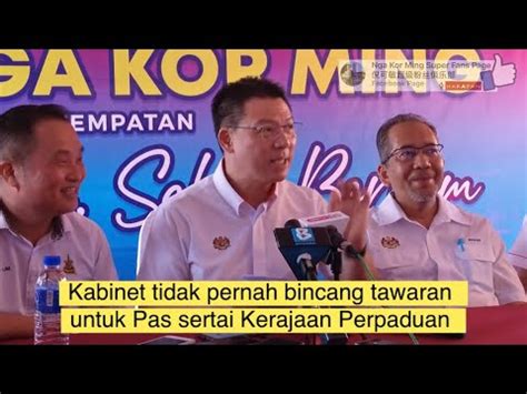 Kabinet Tidak Pernah Bincang Tawaran Untuk Pas Sertai Kerajaan