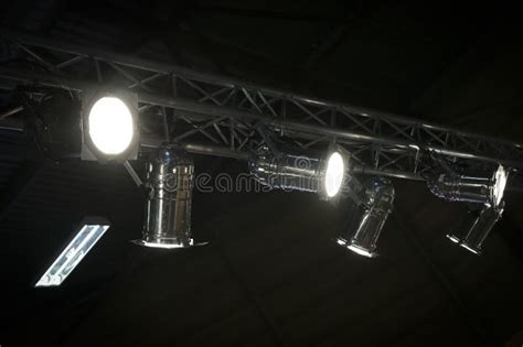 Lighting Equipment on the Stage of the Theatre Stock Image - Image of ...