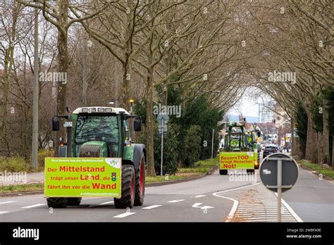 Bauernproteste In Ludwigshafen Am Rhein Gro Er Konvoi Mit Landwirten