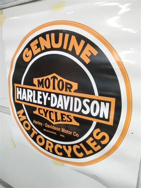 24" Harley Davidson Decal / Harley Motorcycle Decals