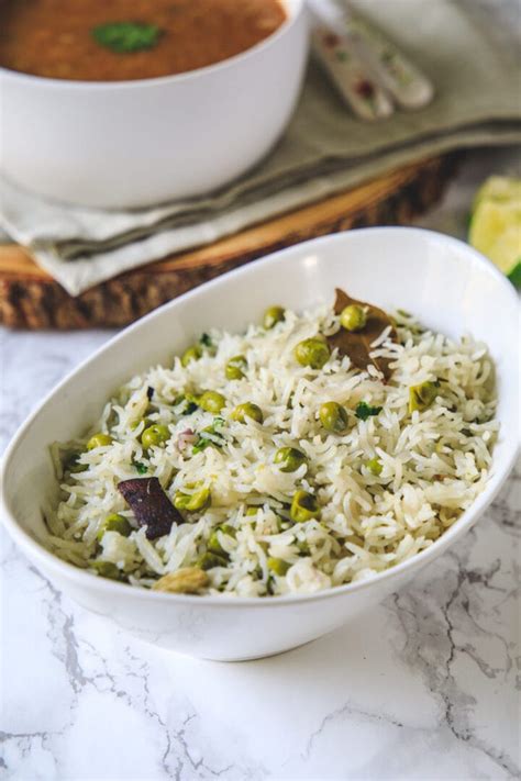 Peas Pulao Recipe Instant Pot Matar Pulao Spice Up The Curry