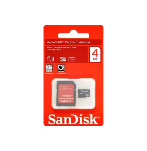 SanDisk 4GB Micro SD Card with Adapter | SanDisk Memory Card