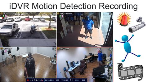 Motion Detection Video Surveillance Recording Setup For Idvr Cctv Dvrs