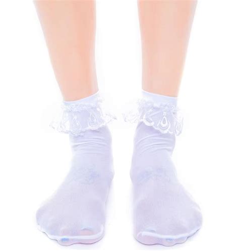 Prep School Lace Ruffle Ankle Socks Dolls Kill