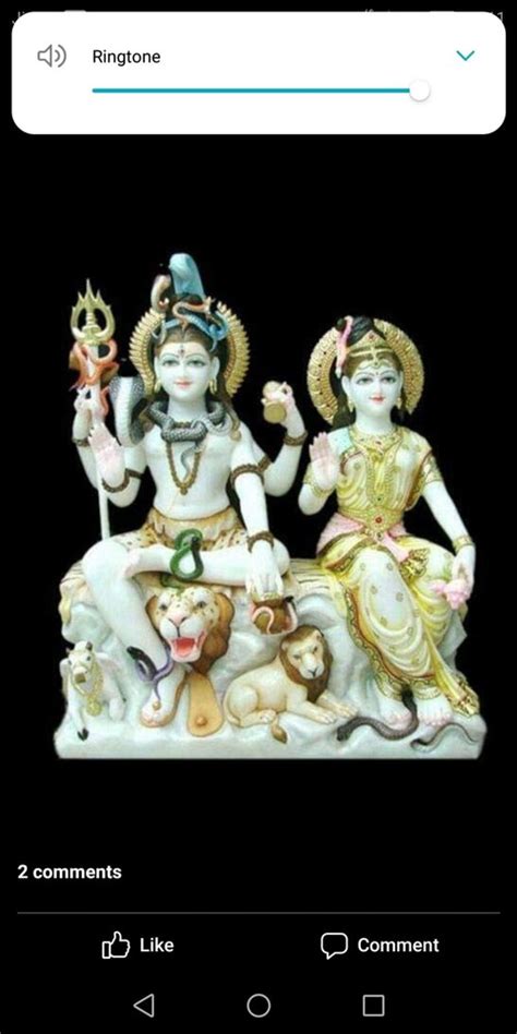 White Painted Sive Parivaar Marble Statue For Temple Size Feet At