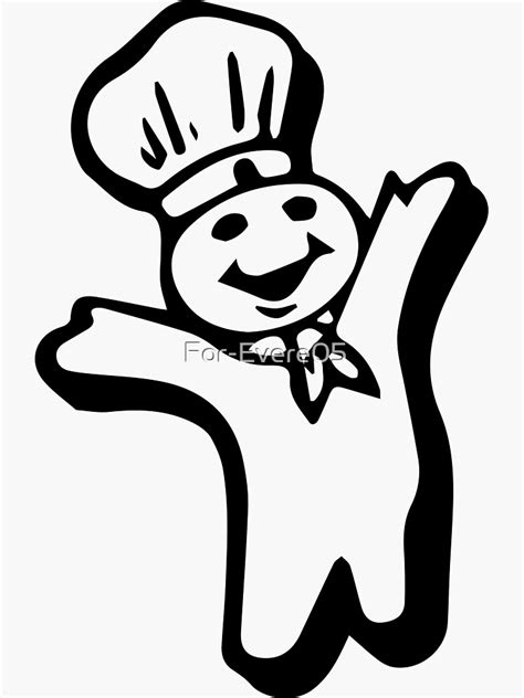 Pillsbury Dough Boy Doughboy Cooking Vinyl Sticker Decal Logo Truck Car