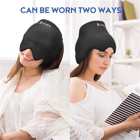Migraine Ice Head Wrap Hot Cold Therapy For Headache Relief Flexible Cold Compress Cap For