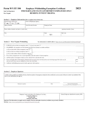 Fillable Online Employee Withholding Allowance Certificate Residing