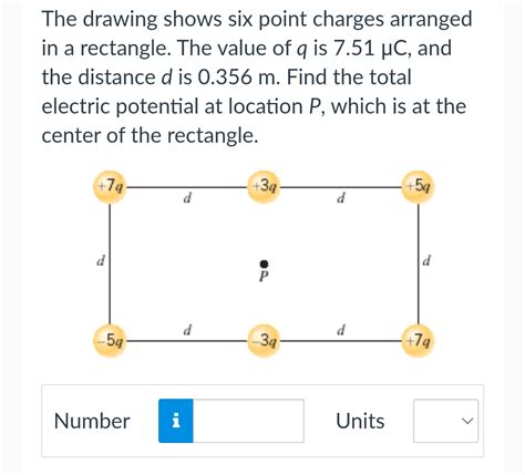 Solved The Drawing Shows Six Point Charges Arranged In A Chegg