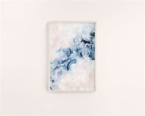 Pastel Ocean Art Print Abstract Art Digital Art Instant Download ...