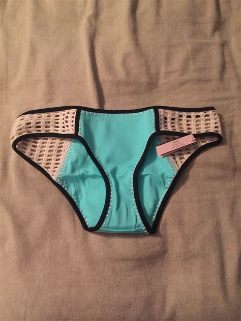 Victorias Secret Crochet Bikini Bottom Small Seafoam New Ebay