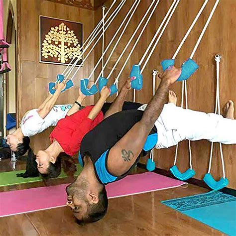 Buy Fitsy Iyengar Yoga Anti Gravity Wall Rope Full Set Auxiliary