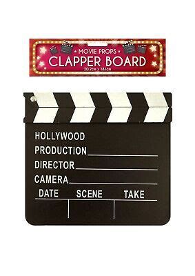 Clapper Board Hollywood Film Movie Prop Video Clapperboard(U09 059 ...