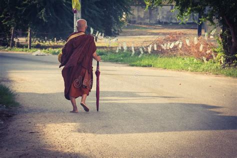 Monk Bow Down while Praying in a Buddhist Temple Yard in Beijing, China ...