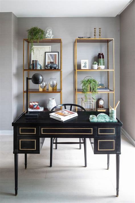 Trendy Gray Home Offices Combining Sophistication With Organization