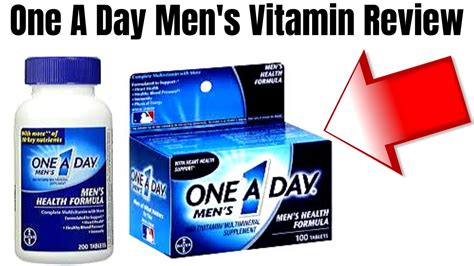 One A Day Men S Multivitamin Tablets Review Youtube