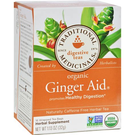 Traditional Medicinals Ginger Aid Tea Bag