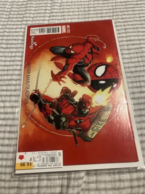 Spider Man Deadpool 1 Hastings Edition Variant Cover Ed Mcguinness