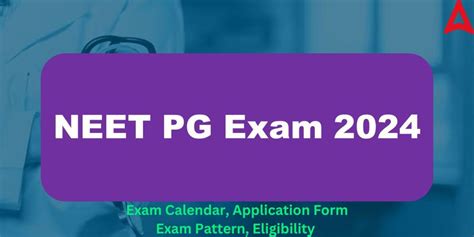 Neet Pg 2024 Application Form Eligibility Exam Pattern