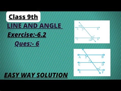 Lines And Angles Class 9th Ch 6 Ex 6 2 Question