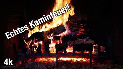 Echtes Kaminfeuer mit knisterndem Feuergeräusch 10 Stunden