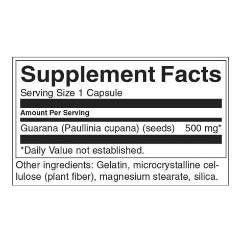 Гуарана 100 капсули 500 мг