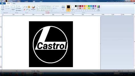 how to draw Castrol logo design // computer painting // Castrol logo ...