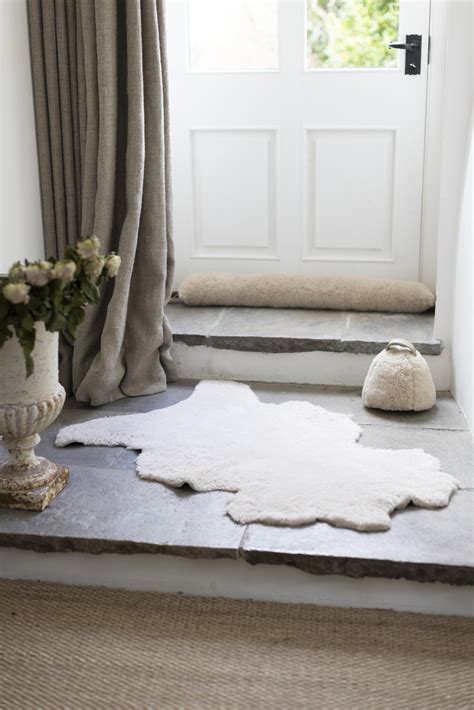 Sheepskin Draught Excluder Swedish Moonlight Cream | Draught Excluder ...