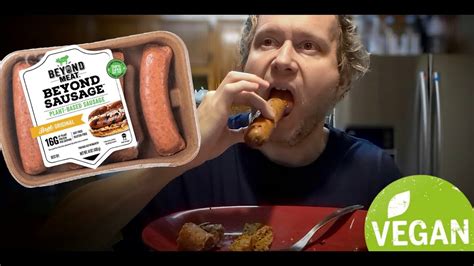 Beyond Meat Vegan Bratwurst Sausage Review YouTube