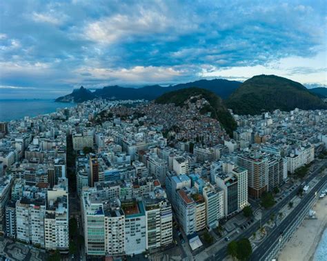 Cantagalo and Pavao-Pavaozinho Favelas. Rio De Janeiro, Brazil Stock Image - Image of aerial ...