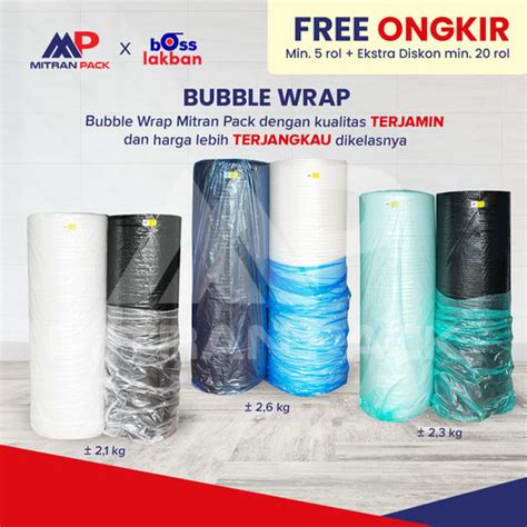 Jual Bubble Wrap Cm X Meter Hitam Bening Mitran Pack Hitam