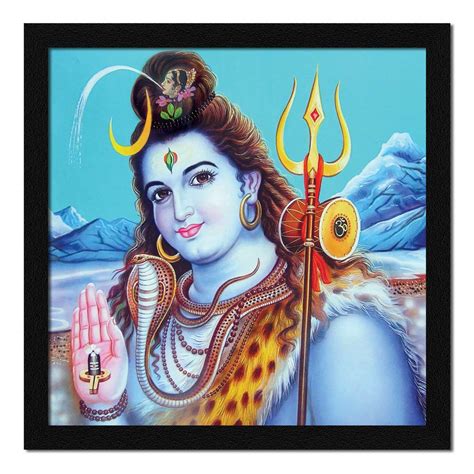 Artx Paper Mahadev Shiv Shankar Bhole Baba Wall Art Painting Photo