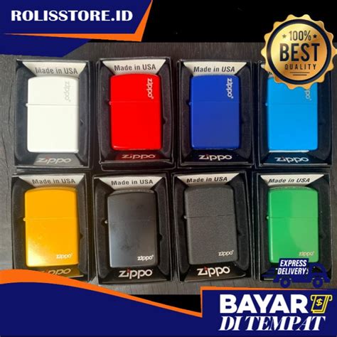 Jual Korek Api Zippo Warna Set Dengan Box Shopee Indonesia