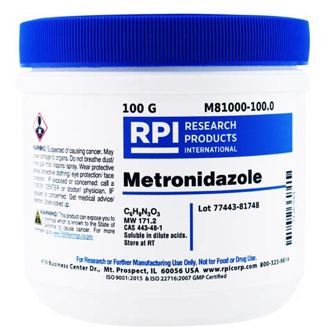 Rpi G Container Size Powder Metronidazole Tz M