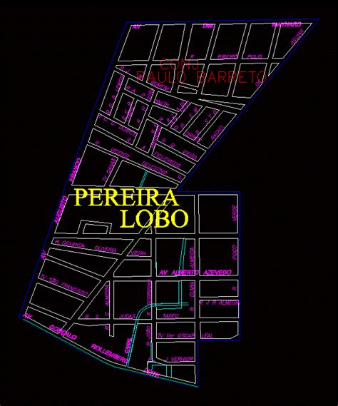 Porto Velho Rondonia City Map In Dwg Cad Library