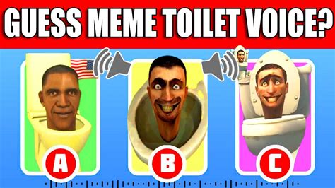 Guess MONSTER S VOICE 6 Skibidi Toilet Season 1 50 Guess Meme