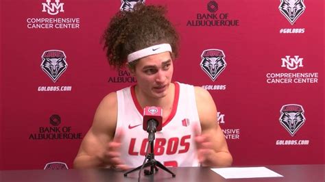 Josiah Allick Postgame Unm Vs Oral Roberts 1 9 2023 Youtube