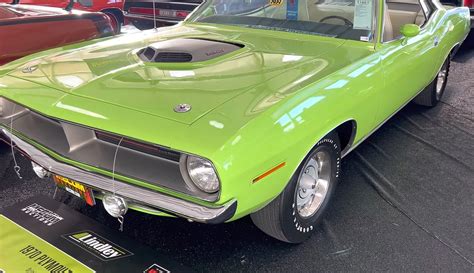 1970 Plymouth Cuda Looks Sassy In Green Shaker Tops Rare 440 6 Bbl